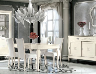 For dining room set in lacquer shade ivory Mir?, Arve Style