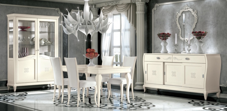 For dining room set in lacquer shade ivory Mir?, Arve Style