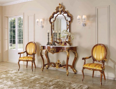 The console is natural wood, Scappini & C