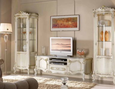 Showcase, carved handmade, Scappini & C