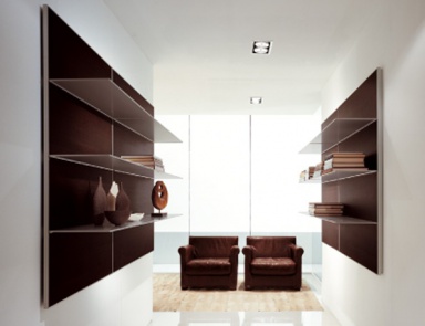 The rack is made of aluminum and glass Vertical, Longhi