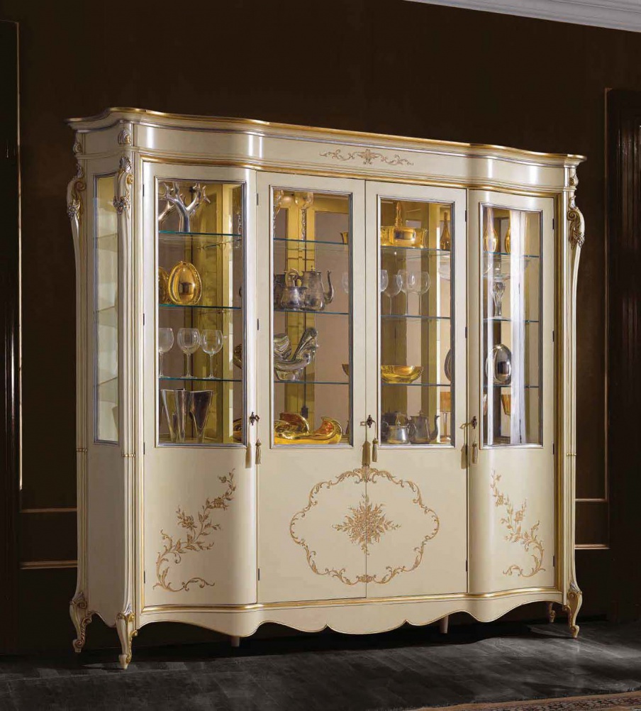 Showcase with a frame made of natural wood, Scappini & C