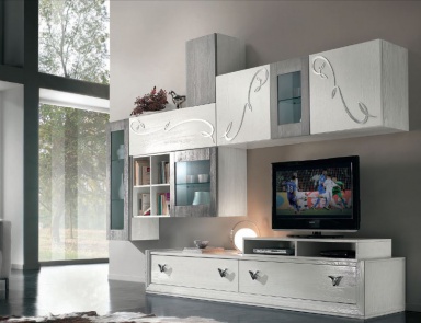 Modular storage system silver-white Giselle, Arve Style