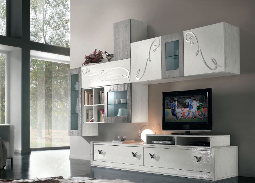Modular storage system silver-white Giselle, Arve Style