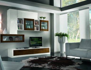 The modular storage system of shade tobacco and white Giselle, Arve Style