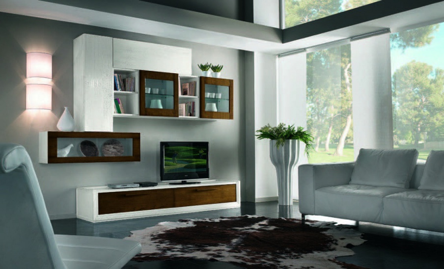 The modular storage system of shade tobacco and white Giselle, Arve Style
