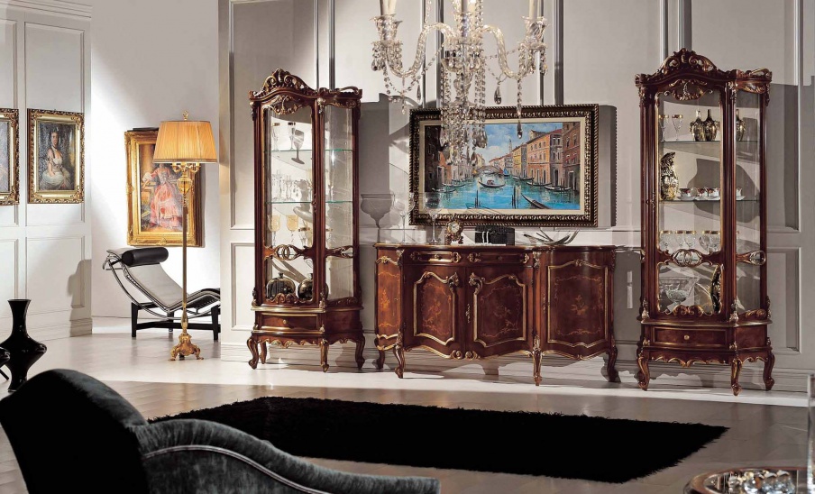 Living room (sofa set) with carved pattern, Mirandola Export