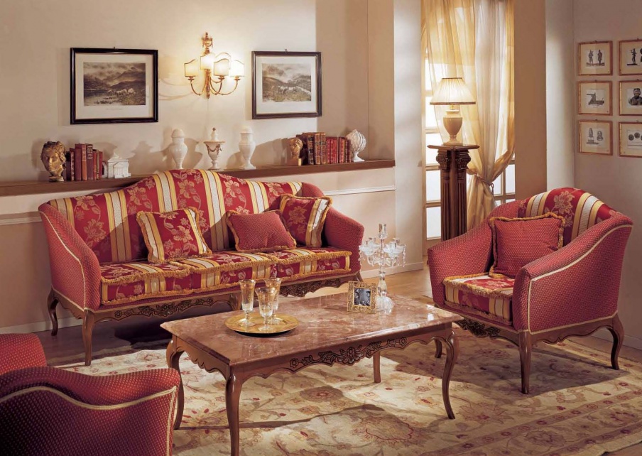 Living room (sofa set) with coffee table, Mirandola Export