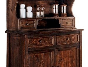 The three-tiered sideboard made of solid wood, Maggi Massimo