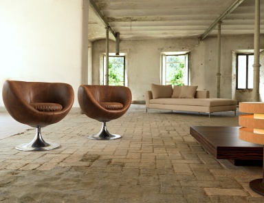 Chair swivel Zerottantuno, Domingo Salotti (round chair)