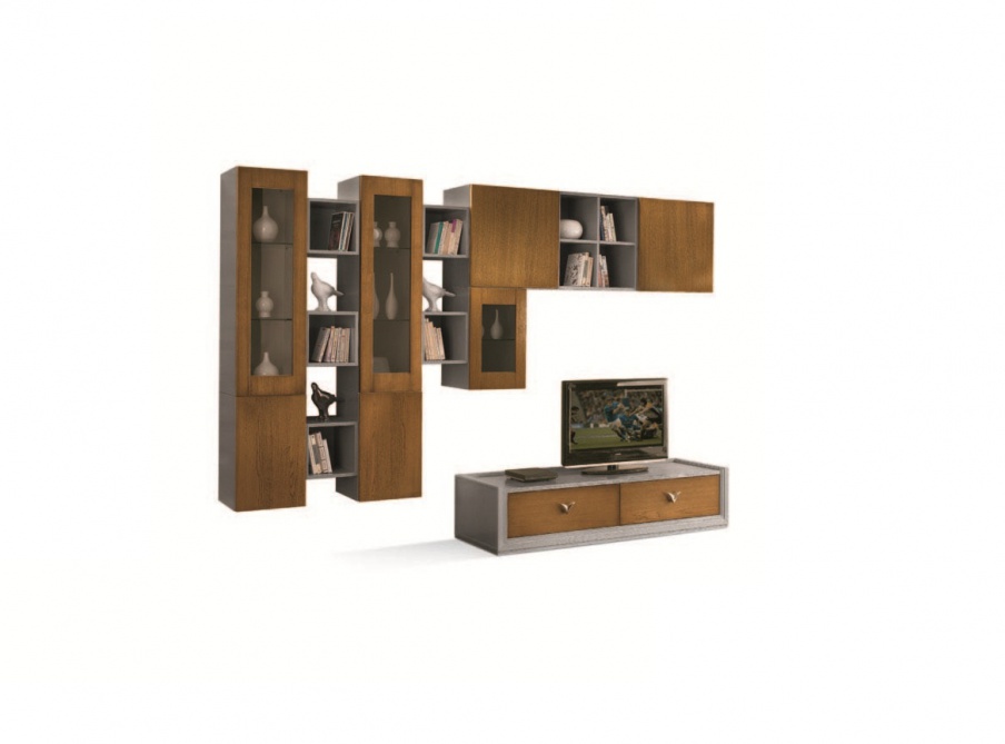 Modular storage system in a porous veneer and the lacquer Giselle, Arve Style