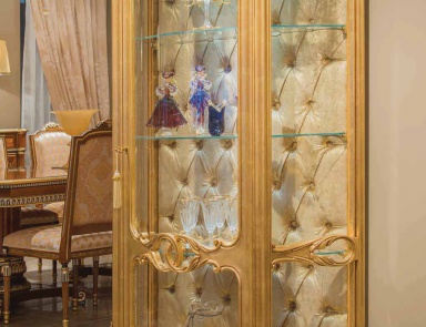 Showcase with a frame made of natural wood, Scappini & C