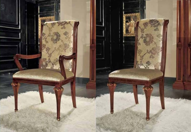 Chair with scalloped legs, Mirandola Export