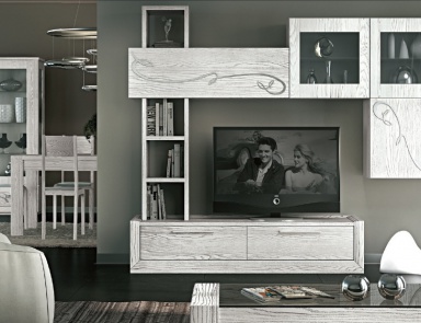 Modular storage system in silver-white Giselle, Arve Style