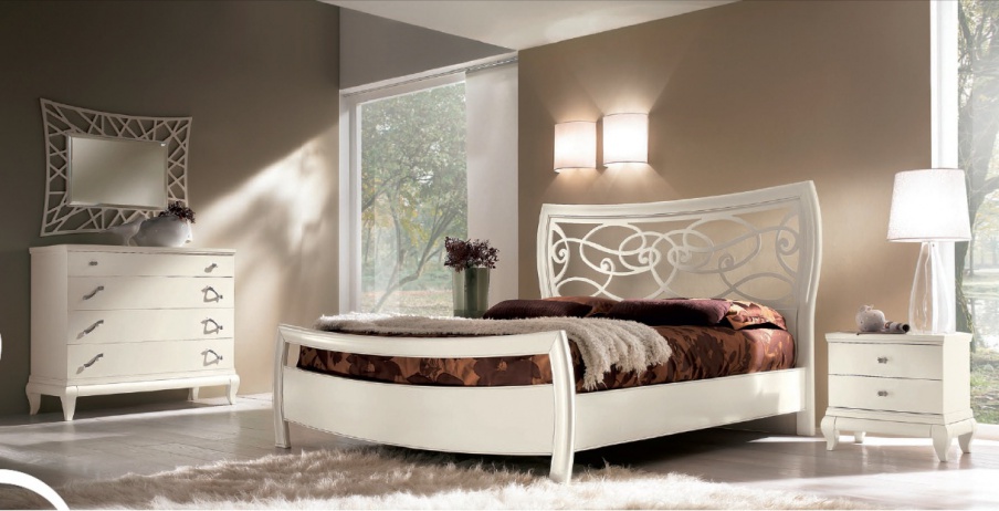 Set for the bedroom in the decoration of lacquer shade ivory Mir?, Arve Style