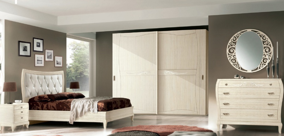 Set for bedroom in veneer shade ivory Mir?, Arve Style