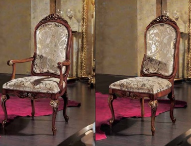 Chair with carved patterns, Mirandola Export