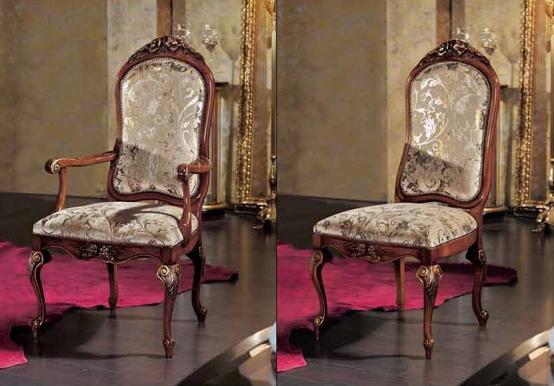 Chair with carved patterns, Mirandola Export