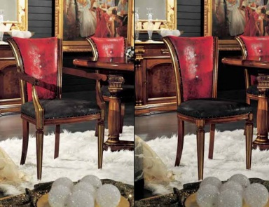 The chair inlaid with Swarovski stones, Mirandola Export