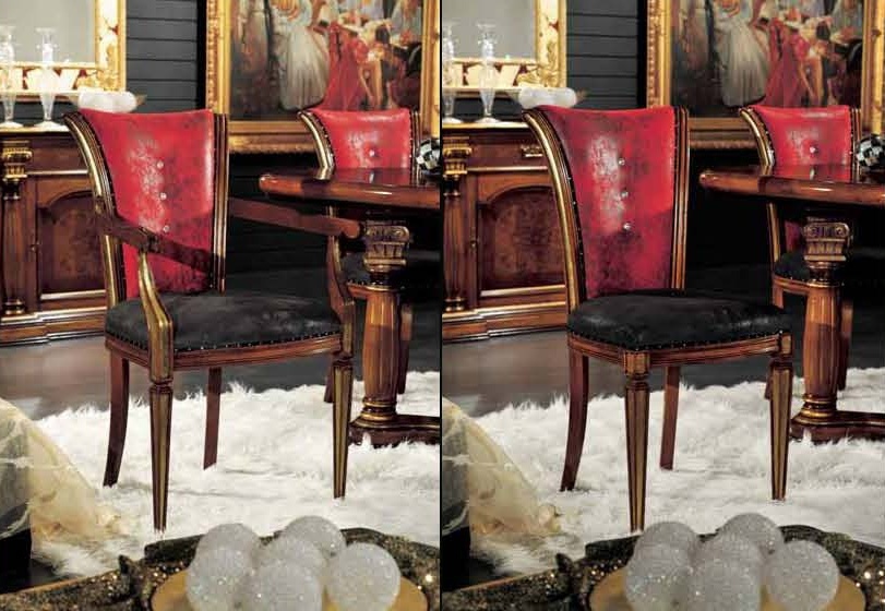 The chair inlaid with Swarovski stones, Mirandola Export