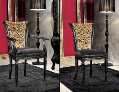 Chair in a classic style, Mirandola Export (chair with textile upholstery)