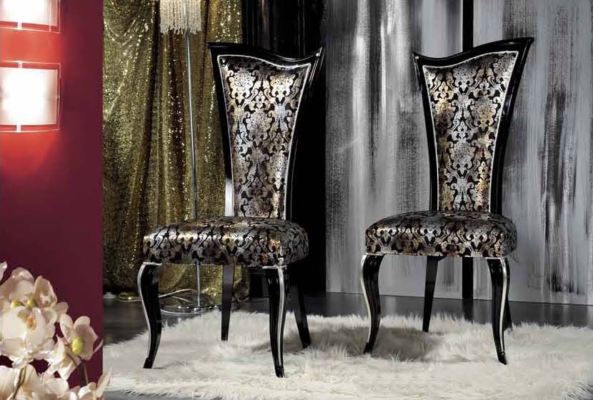 Chair with shaped back, Mirandola Export