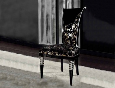 Chair with original legs, Mirandola Export (chair with textile upholstery)