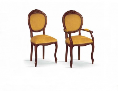 A chair with soft upholstery, Mirandola Export (chair with textile upholstery)