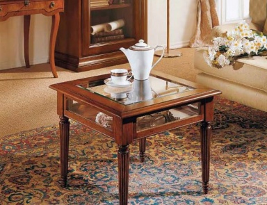 Coffee table with glass top, Mirandola Export