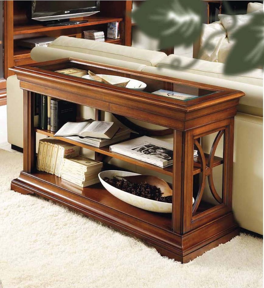 Console with top glass, Mirandola Export