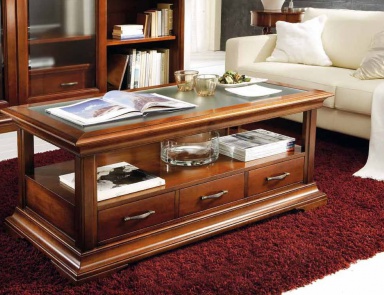 Coffee table with drawers, Mirandola Export