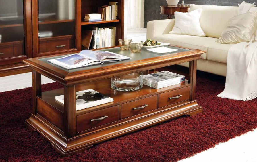 Coffee table with drawers, Mirandola Export