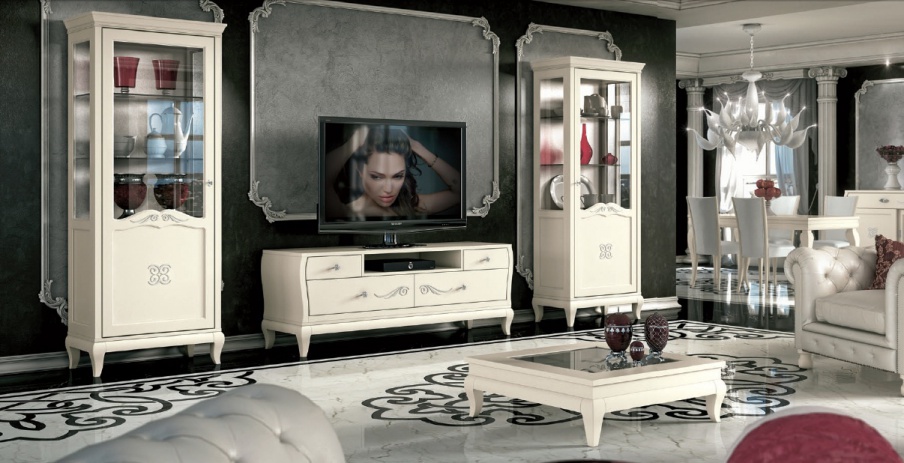 Sofa set shade ivory with floral ornament Mir?, Arve Style