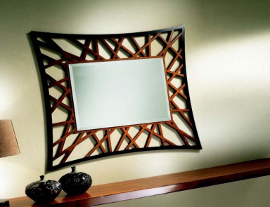 Mirror frame in carved walnut Mir?, Arve Style