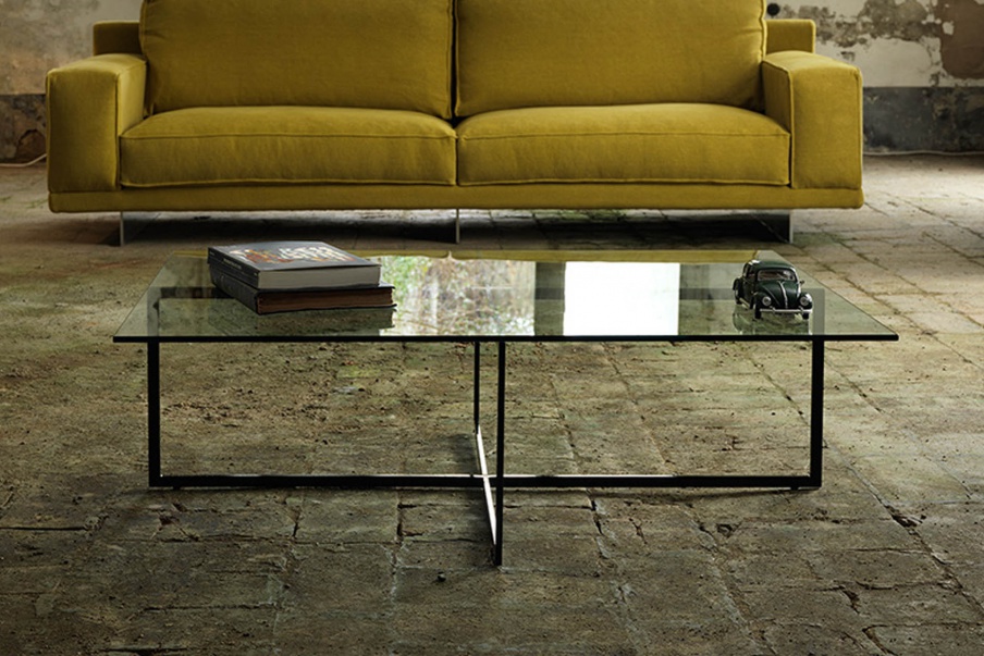 Table with glass top Warhol, Domingo Salotti