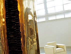 Armchair upholstered in leather Idos, Mascheroni