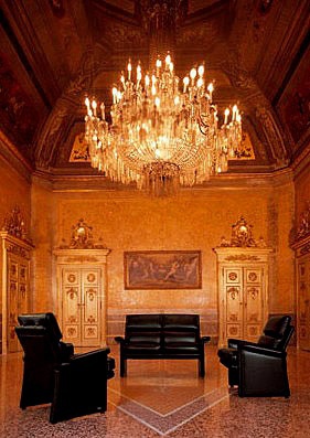 Chair leather upholstered Meeting Mascheroni