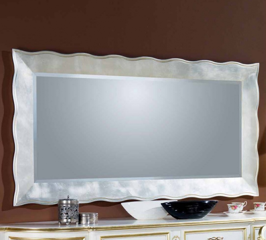 The rectangular mirror in silver frame, Mirandola export