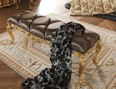 Bench with frame made of solid wood Bella Vita Modenese Gastone 