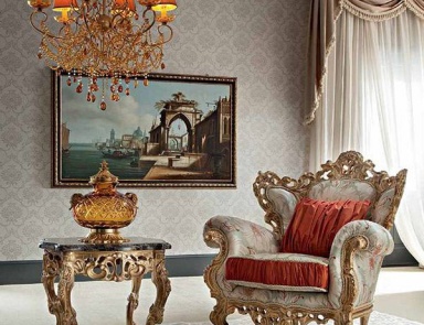 A chair made from solid wood Casanova, Modenese Gastone