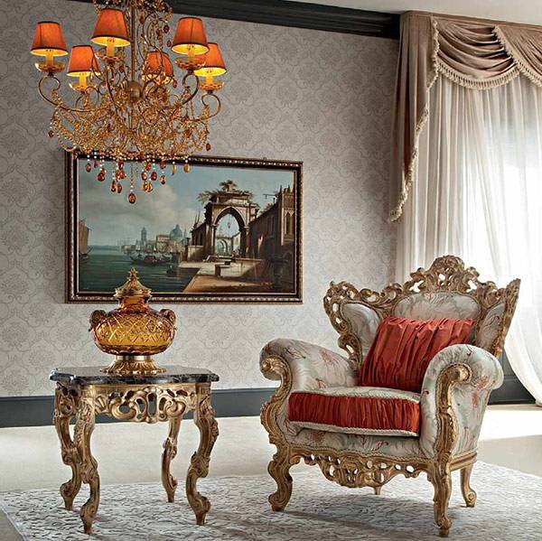 A chair made from solid wood Casanova, Modenese Gastone