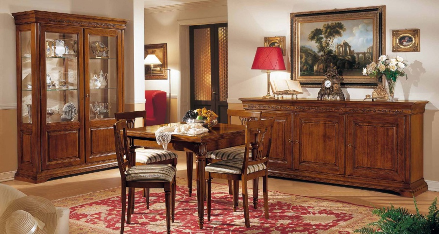 Dining room (dining set) in a classical style, Mirandola Export 