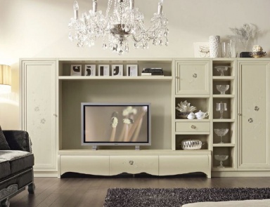 Rack for TV in the shade ivory New Romantic, Arve Style