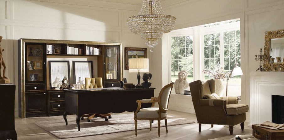 Set to Cabinet in black lacquer and leather New Romantic, Arve Style