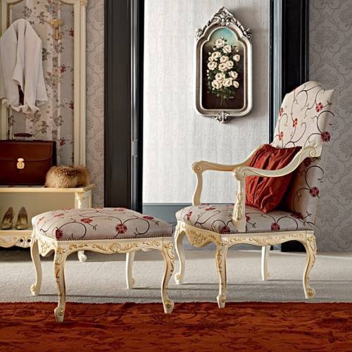 Chair with Ottoman Casanova, Modenese Gastone 