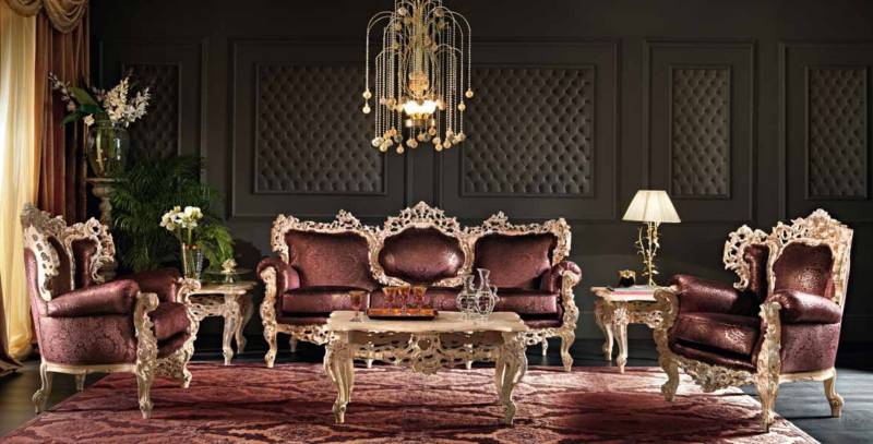 Living room (sofa set), Villa Venezia, Modenese Gastone