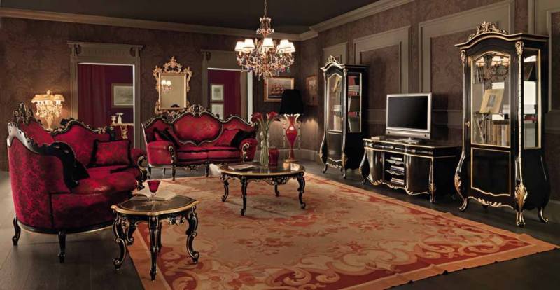 Living room (sofa set), Villa Venezia, Modenese Gastone