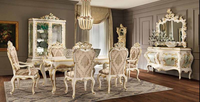 Dining room (dining set), Villa Venezia, Modenese Gastone 