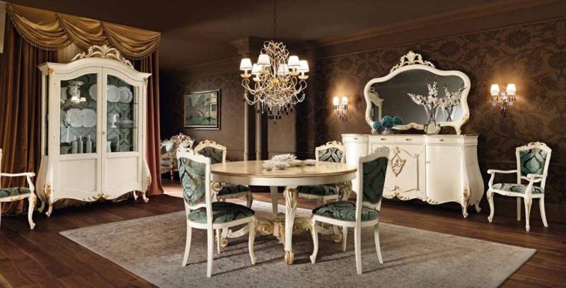 Dining room (dining set), Villa Venezia, Modenese Gastone