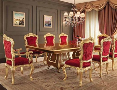 Dining room (dining set), Villa Venezia, Modenese Gastone